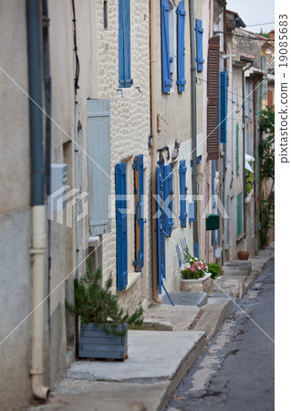 Old Stone Narrow Streets of small Provence town Old Stone Narrow Streets of small Provence town 19085683