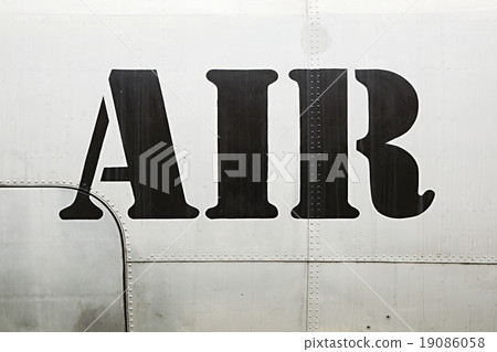 Air label on aircraft Air label on aircraft 19086058
