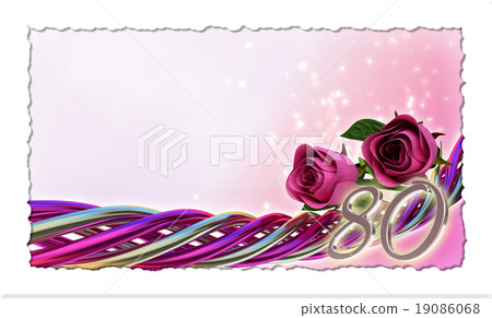 birthday concept with pink roses and sparks birthday concept with pink roses and sparks 19086068
