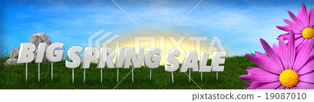 Big spring sale background template Big spring sale background template 19087010