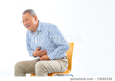 Abdominal pain Stomachache Health related male grandfather Grandfather Senior senior generation 19088588