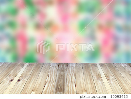 Broad planks and bright colorful blur background. Broad planks and bright colorful blur background. 19093413
