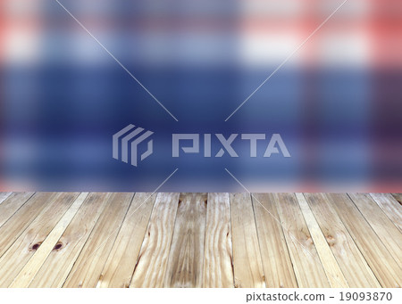 Broad planks and bright blue blur background. Broad planks and bright blue blur background. 19093870