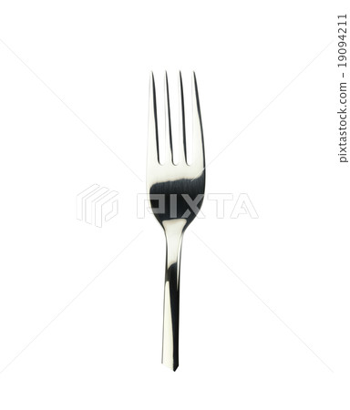 Silver Fork isolated on white. 19094211