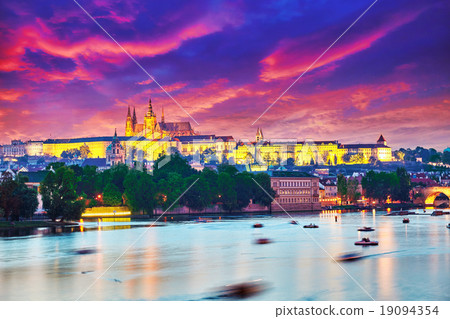 Beautiful view of the Prague Castle 19094354