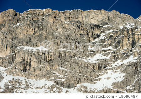 dolomites mountain snow landscape in winter dolomites mountain snow landscape in winter 19096487
