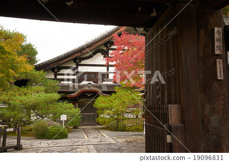 Kinjigakuin in the autumn, Kyoto hoping for chestnut from the mountain gate 19096831