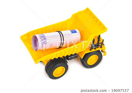 Toy truck with money 19097557