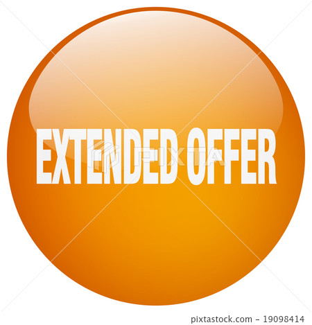 extended offer orange round gel isolated button extended offer orange round gel isolated button 19098414