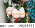 Christmas decorations close-up tinsel 19098831