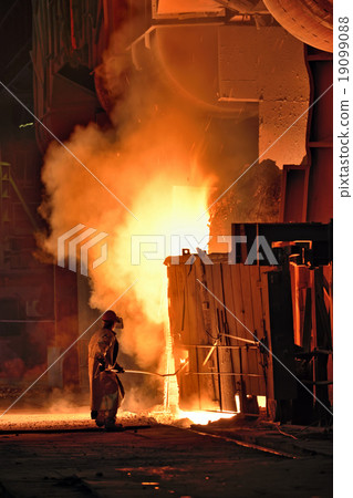 worker in a steel making factory worker in a steel making factory 19099088