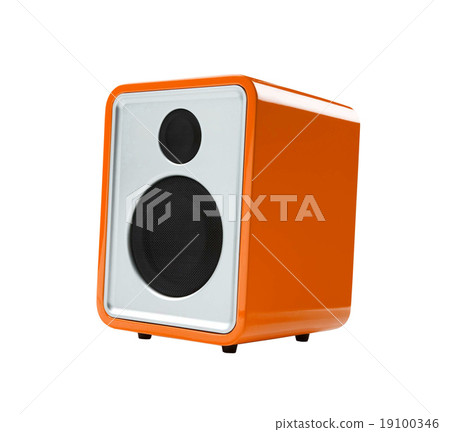 orange Radio receiver isolated orange Radio receiver isolated 19100346