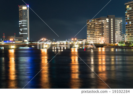Night view of Tanjyo bridge 19102284