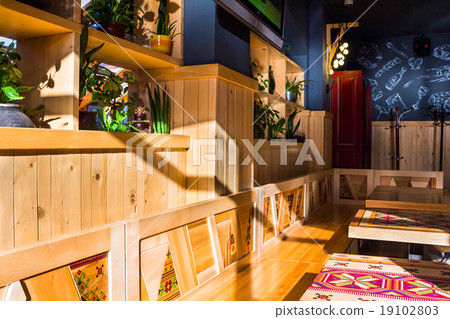 modern cafe's interior  19102803
