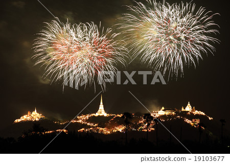 Fireworks show in Thaiand 19103677