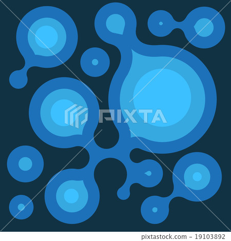Blue Abstract molecules medical background. Vector - Stock Illustration ...
