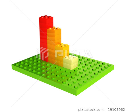 Growth chart from plastic toy blocks Growth chart from plastic toy blocks 19103962