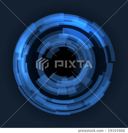 Abstract Technology Blue Circles Background Abstract Technology Blue Circles Background 19103988