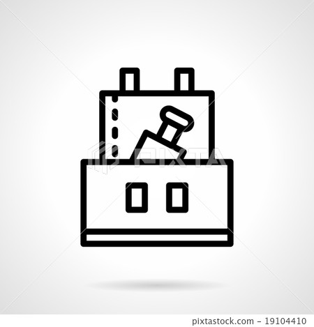 Professional celebration black line vector icon Professional celebration black line vector icon 19104410