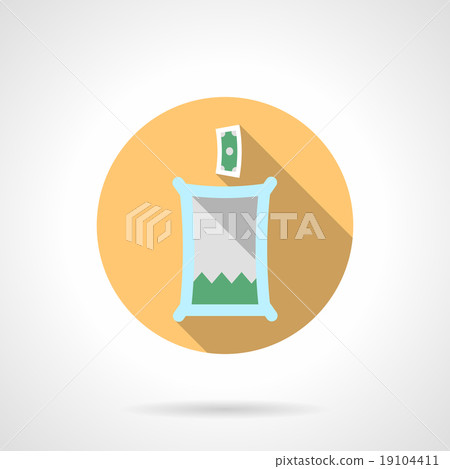 Round flat color vector icon for donations Round flat color vector icon for donations 19104411