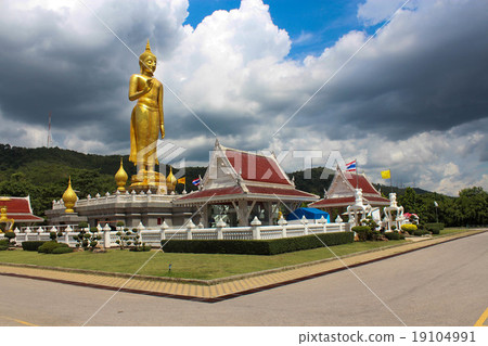 buddha statue at the temple in Thailand 19104991