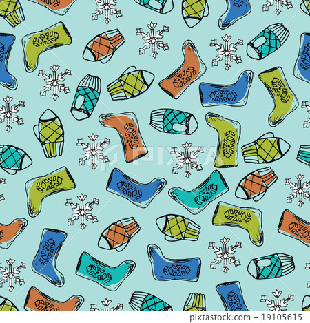 Seamless pattern of winter Seamless pattern of winter 19105615