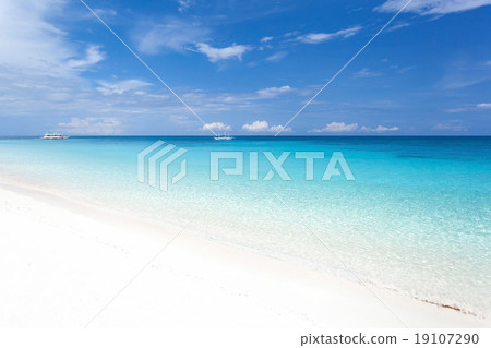 Tropical landscape with turquoise sea Tropical landscape with turquoise sea 19107290