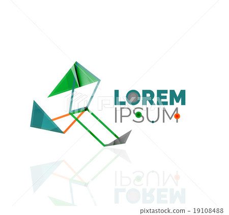 Logo, abstract geometric business icon Logo, abstract geometric business icon 19108488