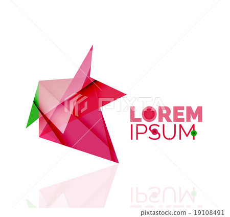 Logo, abstract geometric business icon Logo, abstract geometric business icon 19108491