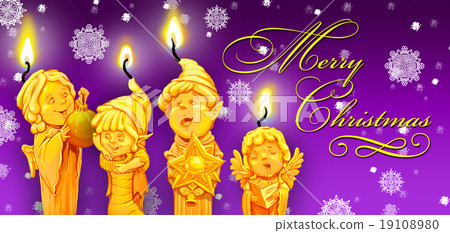 Magical Christmas Candle In A Candlestick Magical Christmas Candle In A Candlestick 19108980