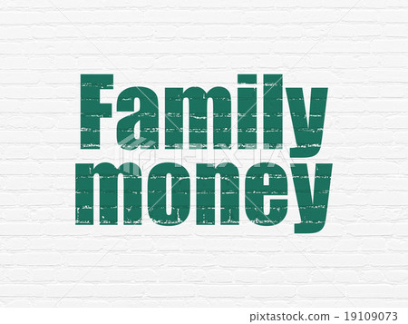 Banking concept: Family Money on wall background Banking concept: Family Money on wall background 19109073