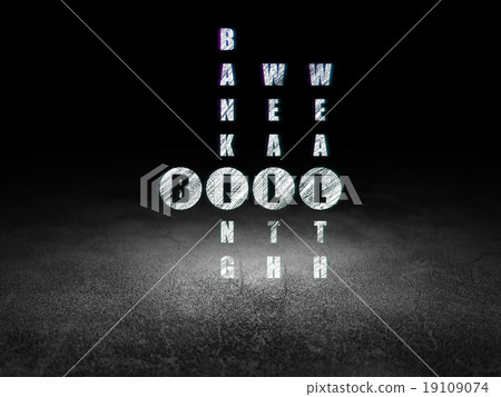 Banking concept: Bill in Crossword Puzzle Banking concept: Bill in Crossword Puzzle 19109074
