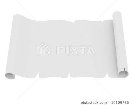 Blank sheet of paper with uneven edges Blank sheet of paper with uneven edges 19109786