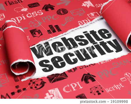 Web development concept: black text Website - Stock Illustration ...