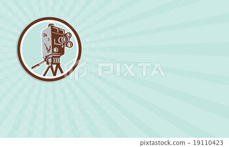 Business card Vintage Movie Film Camera Retro Business card Vintage Movie Film Camera Retro 19110423