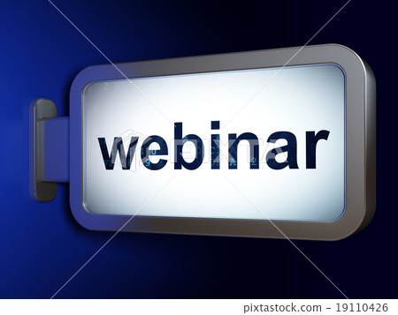 Learning concept: Webinar on billboard background Learning concept: Webinar on billboard background 19110426