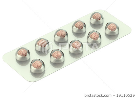 Brain Pills in the blister 19110529