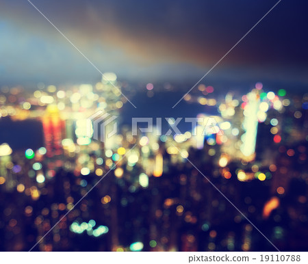 blured lights from peak Victoria, Hong Kong blured lights from peak Victoria, Hong Kong 19110788
