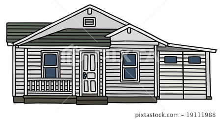 White wooden house 19111988