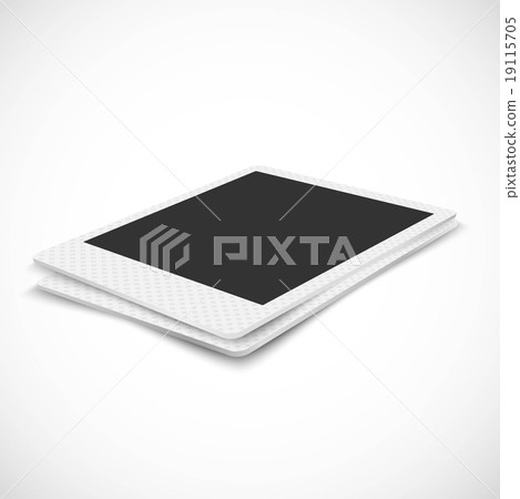 A plain photo frame put on top of the other A plain photo frame put on top of the other 19115705