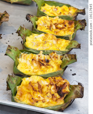 Traditional Thai omelet in the north of Thailand called Khai Pam 19117645