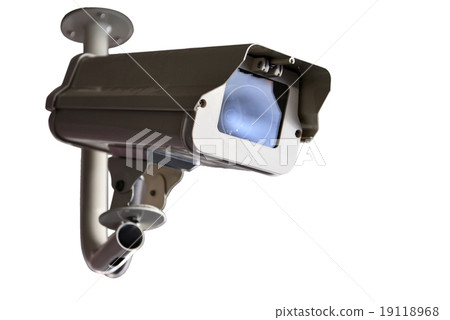 Security Camera or CCTV isolate on white background 19118968