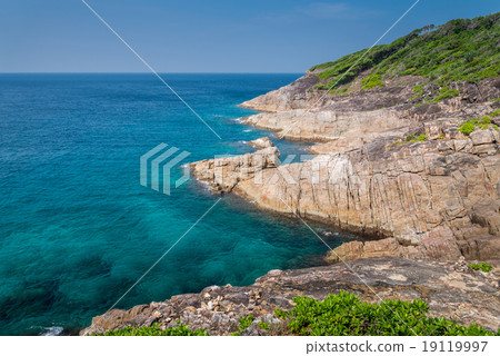 View point at Tachai island, Paradise seascape, Phang nga, Thail 19119997