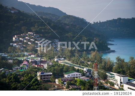 Andaman sea view from Hotel rooftop Andaman sea view from Hotel rooftop 19120024