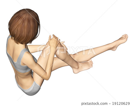 Skin care young woman perming3DCG illustrations material Skin care young woman perming3DCG illustrations material 19120629