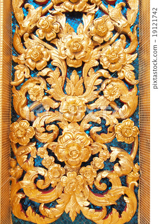 Art Thai style in temple of thailand Art Thai style in temple of thailand 19121742