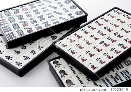 Stock Photo: game, tabletop game, mahjong tile