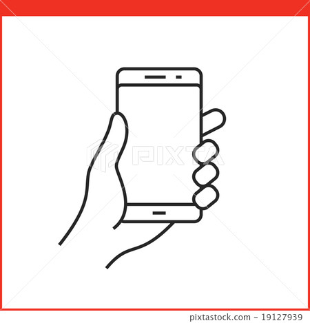 Smartphone gesture icon 19127939