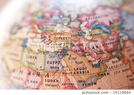 Middle East Europe EU World International Country and Region Globes Red Sea 19128664