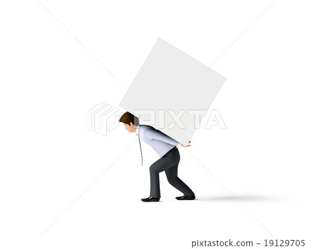 A man withstanding heavy pressure 19129705